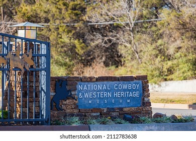 Oklahoma, DEC 12 2021 - Sign Of The National Cowboy And Western Heritage Museum