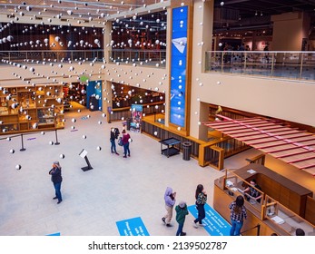 Oklahoma, MAR 6 2022 - Interior View Of The Interesting Science Museum Oklahoma