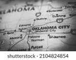 Oklahoma state on the map