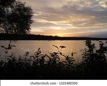 Oklahoma Sunset Over Lake Thunderbird