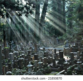 Okunoin Cemetery At Mount Koya