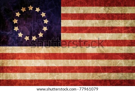 Old 1777 flag of USA, USA flag for USA Independence Day, USA Betsy Ross flag