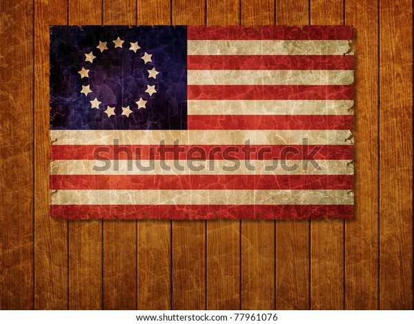 Old 1777 Flag Usa On Old Stock Photo 77961076 | Shutterstock