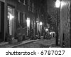 boston street lamp night
