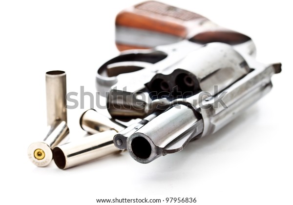 Old 38 Revolver Handgun Used Bullet Stock Photo Edit Now