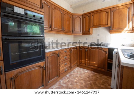Similar – Image, Stock Photo Room in typical old Berlin apartment, empty