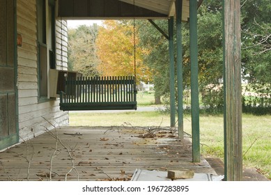 Old Abandon House And Porch Swing, Tell Me Your Stories