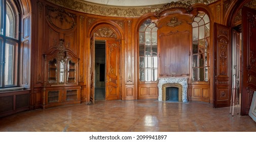 Old abandoned Adria palace in Budapest Hungary