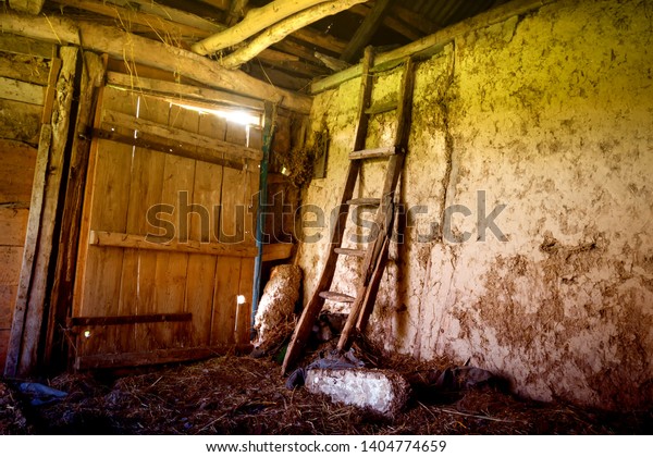 Old Abandoned Barn Village Inside Retro Stock Photo Edit Now