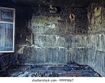 Old Abandoned Burned Interior Photo