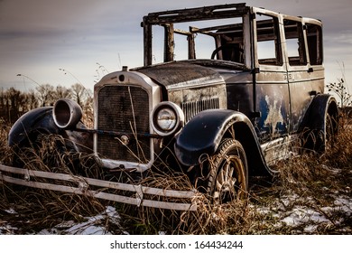 Old Abandoned Car Edited In Hdr