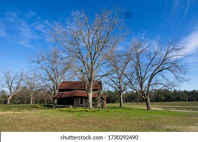 Old Abandoned Farm In Rural Georgia USA