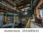 Old Abandoned Historic Industrial Power Plant in Silesia, Poland, Europe