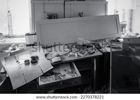 Similar – Image, Stock Photo closing time Desk