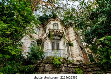 Old Abandoned House in the Woods - Shutterstock ID 2235628385