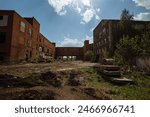 Old abandoned industrial area waiting for demolition.