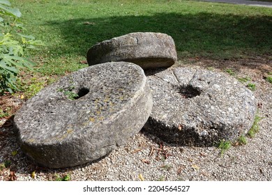 Old Abandoned Oil Mill Stones