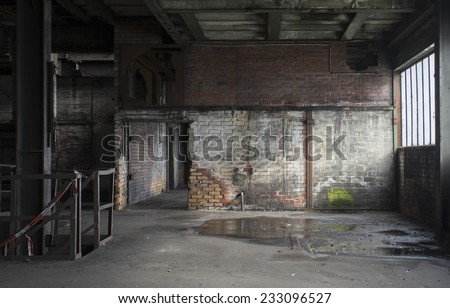 old abandoned room in factory in germany