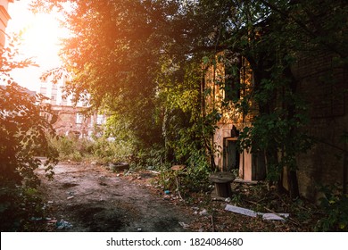 Old Abandoned Ruined Overgrown House