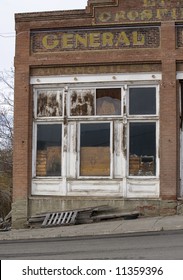 Old Abandoned Rural General Store Front