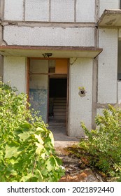 Old Abandoned Russian Soviet Time Block Building Khrushchyovka In Baltic's 