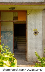 Old Abandoned Russian Soviet Time Block Building Khrushchyovka In Baltic's 