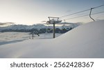 Old abandoned ski lifts in the Italian Alps