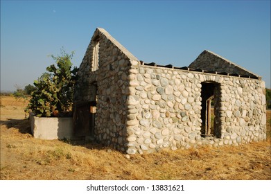 Old Abandoned Stone Building; Loma Linda, California