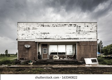 An Old Abandoned Store In A Ghost Town