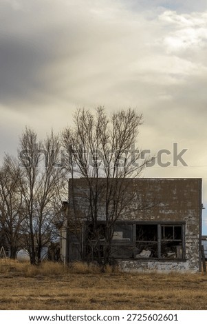 Old, abandoned store located in the ghost town of Hasty, Colorado, near the John Martin Reservoir. 