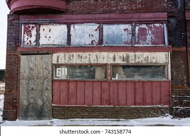 Old And Abandoned Storefront.