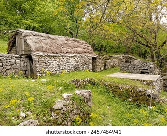 Old abandoned village Petrebisca at nature park Ucka in Croatia - Powered by Shutterstock