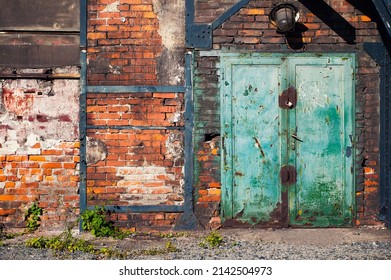 Old Abandoned Warehouse Exterior. Ostrava, Czech Republic.