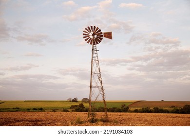 Old abandoned weathervane, built to draw water from the well