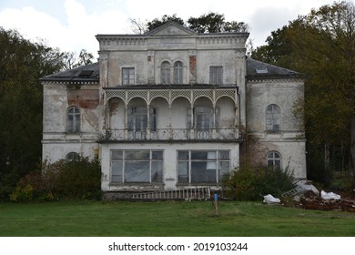 An Old Abandoned White Mansion