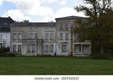 An Old Abandoned White Mansion