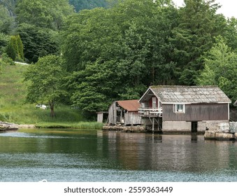 Old and abandoned wooden boat houses - Powered by Shutterstock