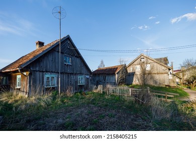 The old abandoned wooden houses in russian countyside - Shutterstock ID 2158405215