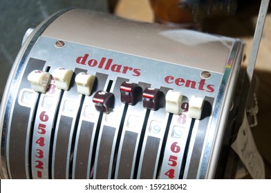 Old Adding Machine Dollars And Cents