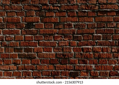 Old Aged Red Brick Wall Background Texture.  - Shutterstock ID 2156307913