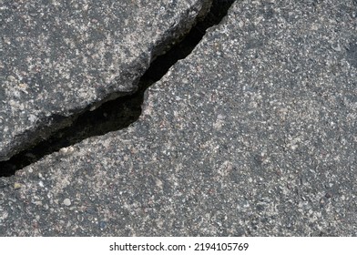 Old Aged Weathered Cracked Grey Black Tarmac Texture Pattern, Large Detailed Damaged Textured Asphalt Grungy Background Flat Lay Horizontal Rough Grained Broken Pattern Macro Closeup Grunge Copy Space