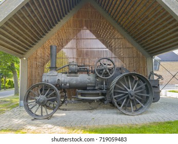 Old Agricultural Vehicle in a Shed
