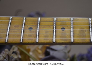 worn guitar neck