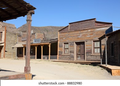 An Old American Western Style Town