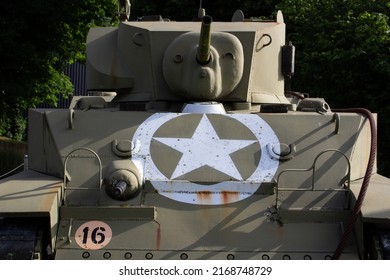 The Old American WW2 Tank In Normandy