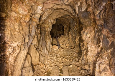 Old Amethyst Mine Underground Tunnel Collapsed