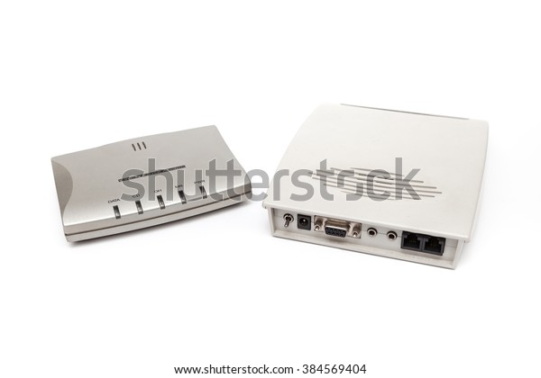 Old Analog Modem Internet Connection Stock Photo Edit Now