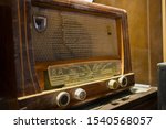 Old and antique radio machine from the 19th century.