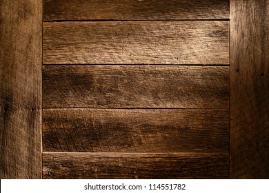 Old Antique Wood Board Plank Grunge Background Built With Aged And Weathered Vintage Barn Wood Featuring Worn Grain And Texture