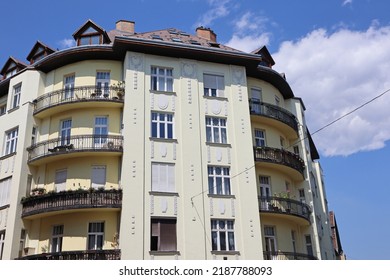 Old Apartment Building In Budapest, Hungary